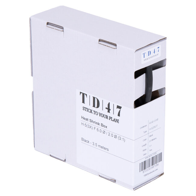 TD47 Shrink Sleeve Box H-5(3x)-F 6.0Ø / 2.0Ø 3.5m - Black
