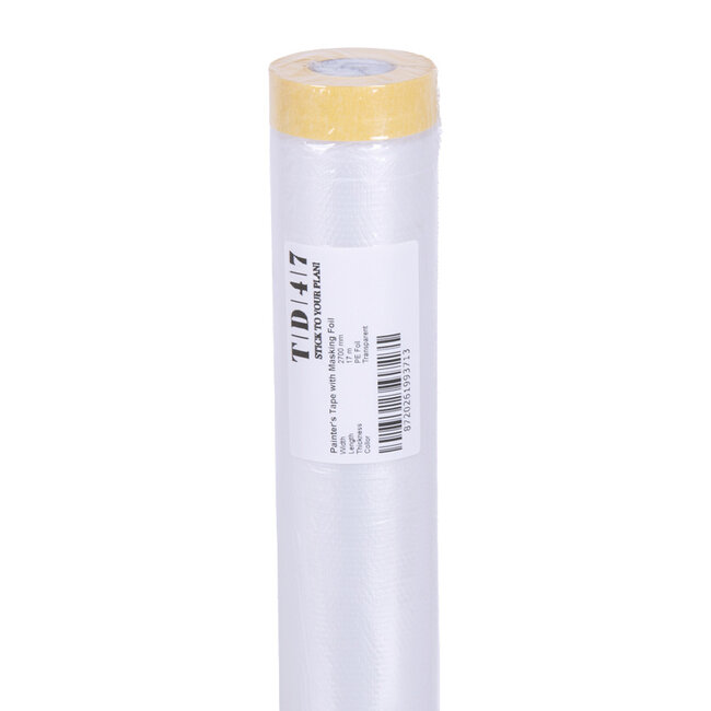 TD47 Ruban d'or avec une feuille de masque 2700mm x 17m