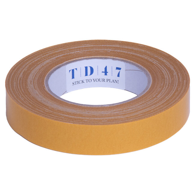 TD47 High Tack Doppelseitiges Klebeband Leinen 25mm x 25m (Box 48 Stück)