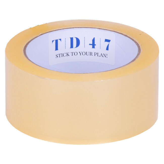 TD47 Verpackungsband PP geräuscharm Premium 48mm x 66m Transparent (Box 36 Rollen)