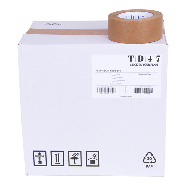 TD47 Packaging tape Paper 50mm x 50m Brown (36 rolls)