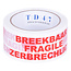 TD47 Ruban d'emballage fragile / fragile / zerbrechlich 50mm x 66m blanc