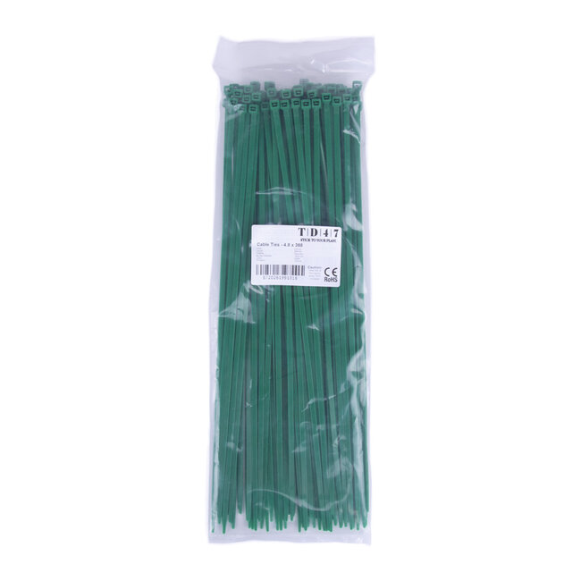 TD47 Cable ties 4.8 x 368 mm Green