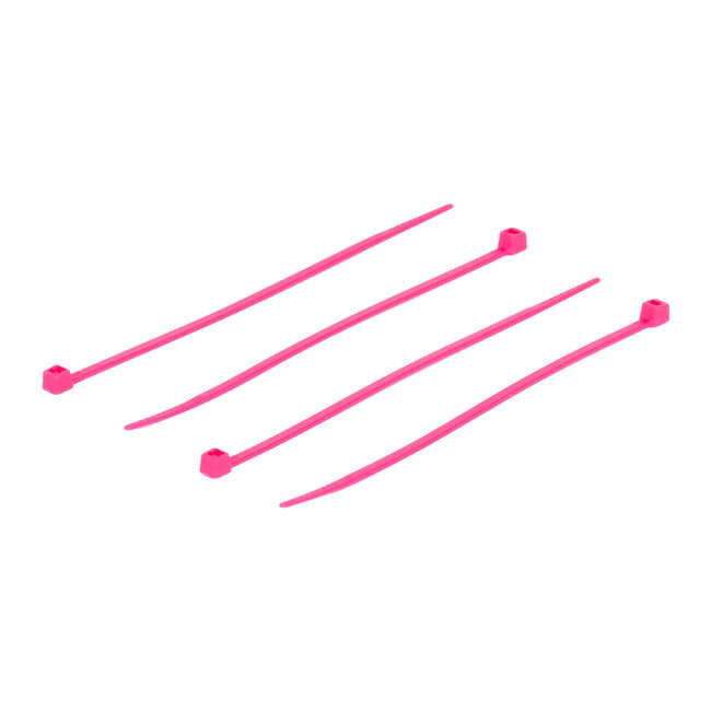 TD47 attaches de câbles 2.5 x 100 mm Rose