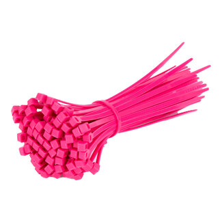 TD47 Products® TD47 attaches de câbles 2.5 x 100 mm Rose