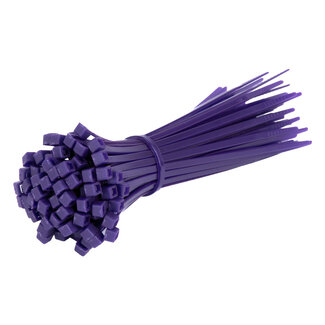 TD47 Products® TD47 attaches de câbles 2.5 x 100 mm Violet