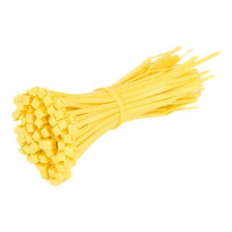 TD47 Products® TD47 attaches de câbles 2.5 x 100 mm Jaune