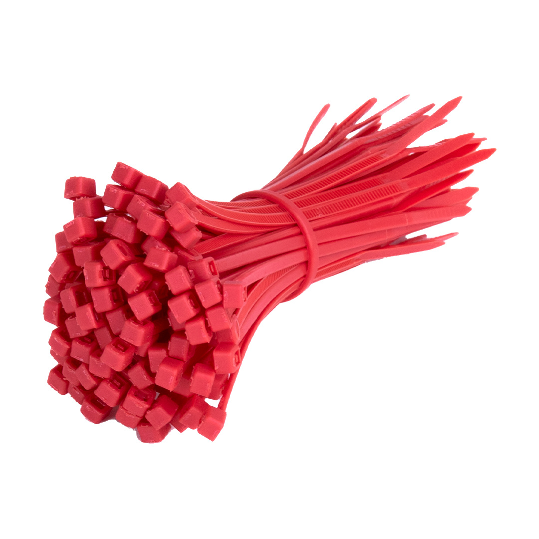 Td47 cable ties 2 5 x 100 mm red tape deal