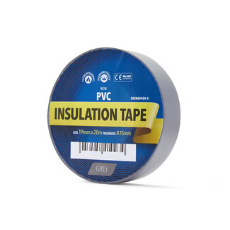 YellowBand® YellowBand Premium PVC Insulating Tape 19mm x 20m Grey