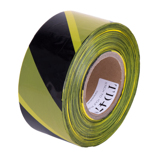 TD47 Afzetlint Geel/Zwart 70mm x 500m
