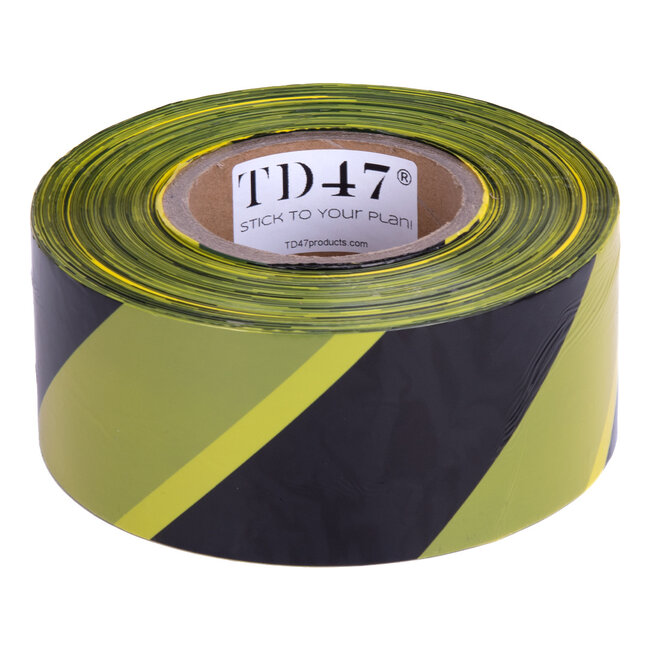 TD47 Settlement Slint Slint Jaune / Noir 70mm x 500m