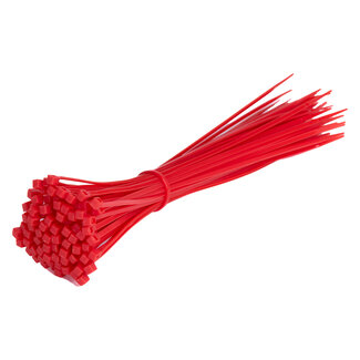 TD47 Products® TD47 attaches de câbles 2.5 x 200 mm Rouge