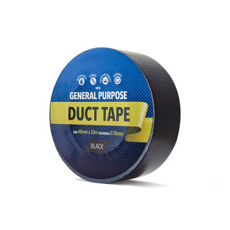 YellowBand® YellowBand Duct Tape 48mm x 50m Zwart