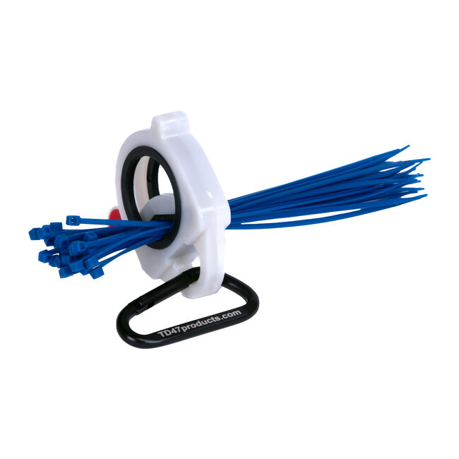 TD47 Cable tie holster with carabiner Black