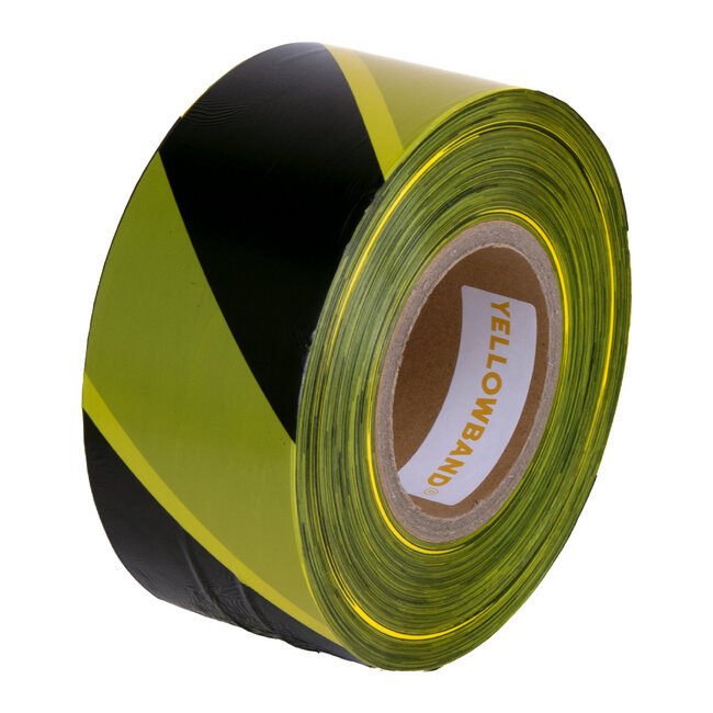 Yellowband barrier tape Yellow/Black 70mm x 500m