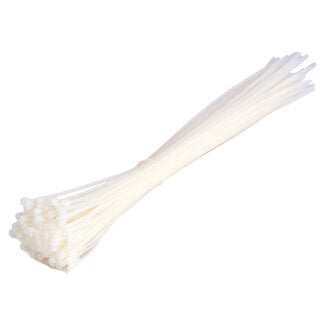 TD47 Products® TD47 attaches de câbles 2.5 x 380 mm Blanc