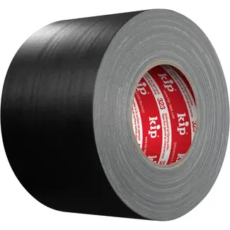 KIP® Kip 323 Gaffers Tape 100mm x 50m Mat Zwart