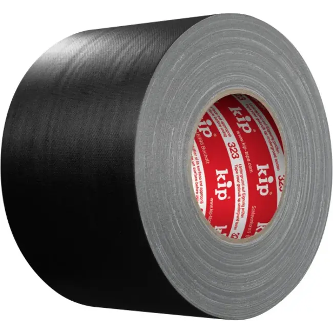 Kip 323 Gaffers Tape 100mm x 50m Matt schwarz