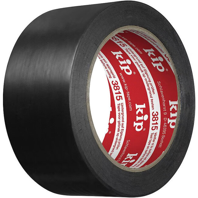 Kip 3815 Ruban PVC pour piste de danse 50mm x 33m Noir mat