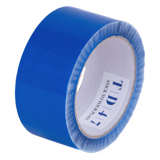 TD47 Products® TD47 Verpakkingstape PP low noise 50mm x 66m Blauw