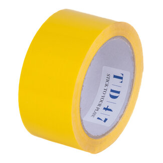 TD47 Products® TD47 Ruban d'emballage PP Bason faible 50mm x 66m jaune