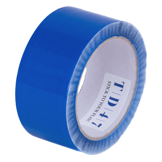 TD47 Verpackungsband PP geringes Rauschen 50mm x 66m Blau (36 Rollen)