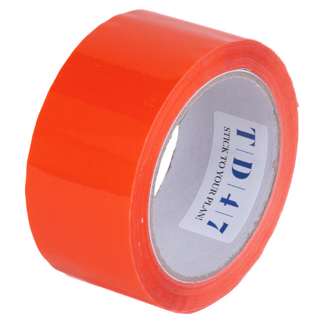 TD47 Ruban d'emballage PP Bason faible 50mm x 66m Orange (36 rôles)