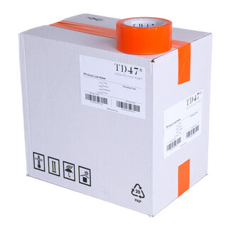 TD47 Products® TD47 Verpackungsband PP geringes Rauschen 50mm x 66m Orange (36 Rollen)