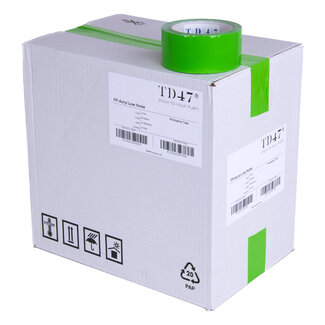 TD47 Products® TD47 Verpakkingstape PP low noise 50mm x 66m Groen (36 Rollen)