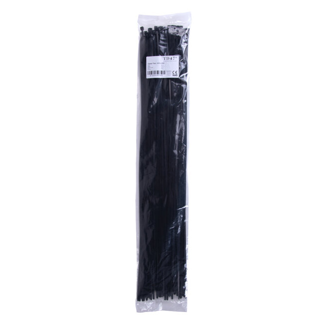 TD47 Cable ties 4.8 x 630mm Black