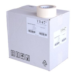 TD47 Products® TD47 Papier de ruban d'emballage 50mm x 50m Blanc (36 rôles)