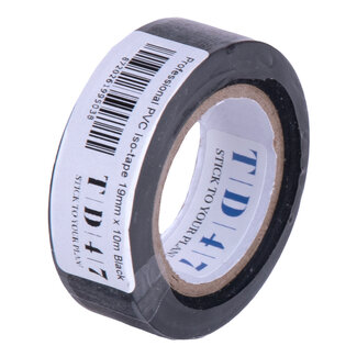 TD47 Products® TD47 Professionelles PVC-Isolierband 19mm x 10m Schwarz