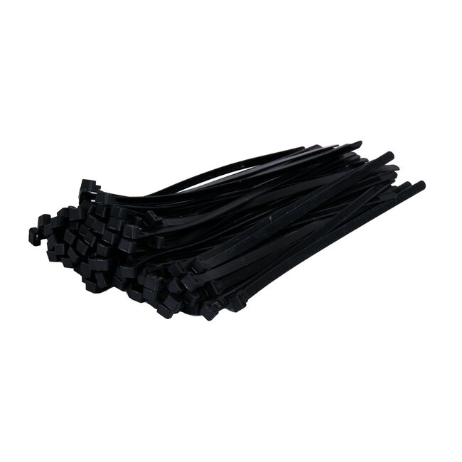 TD47 Reclosable cable ties 7.6 x 250 mm Black