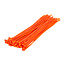 TD47 Attaches de câbles 4.8 x 370 mm orange fluo