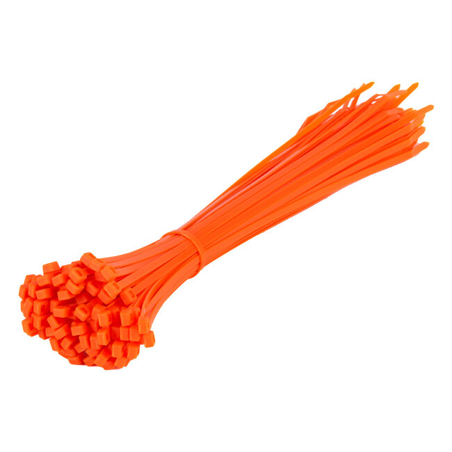 TD47 Attaches de câbles 4.8 x 370 mm orange fluo