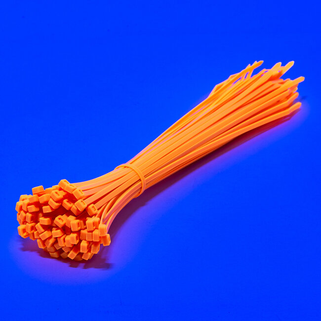 TD47 Attaches de câbles 4.8 x 370 mm orange fluo