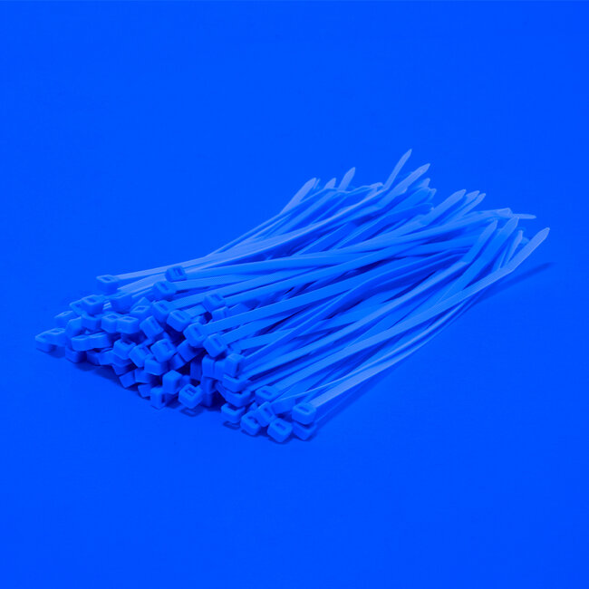 TD47 Attaches de câble 4.8 x 200 mm bleu fluo