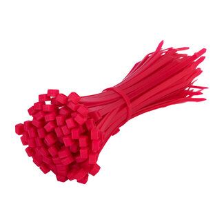 TD47 Products® TD47 Attaches de câble 4,8 x 200 mm rose fluo