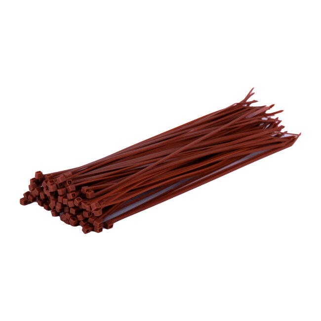 TD47 Cable ties 2.5 x 200mm Brown