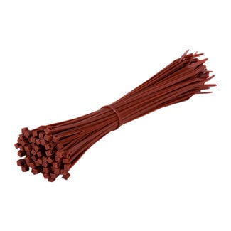 TD47 Products® TD47 attaches de câbles 2.5 x 200mm Marron