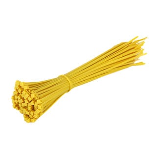 TD47 Products® TD47 attaches de câbles 2.5 x 200mm Jaune