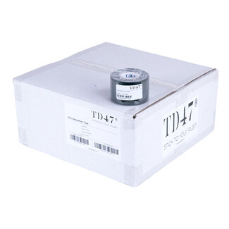 TD47 Products® TD47 Dance Floor Tape 50mm x 25m Black (Box 48 rolls)