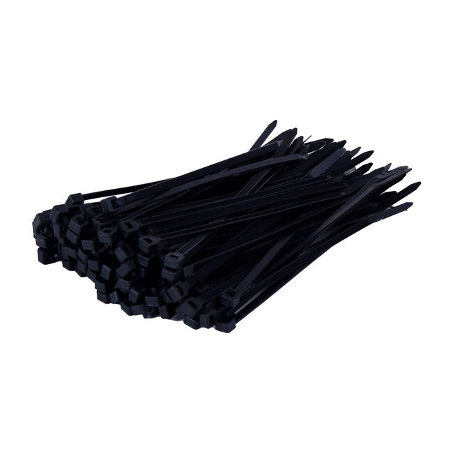 TD47 Reclosable cable ties 4.8 x 160 mm Black