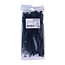 TD47 Reclosable cable ties 7.6 x 200 mm Black