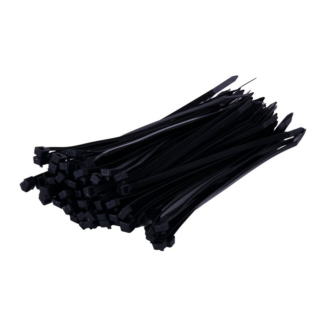 TD47 Reclosable cable ties 4.8 x 200 mm Black