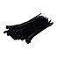 TD47 Reclosable cable ties 4.8 x 200 mm Black