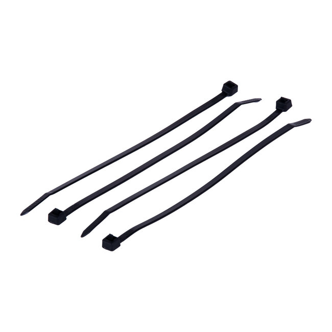 TD47 Cadre de câble refermable 4.8 x 200 mm Noir