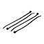 TD47 Reclosable cable ties 4.8 x 200 mm Black