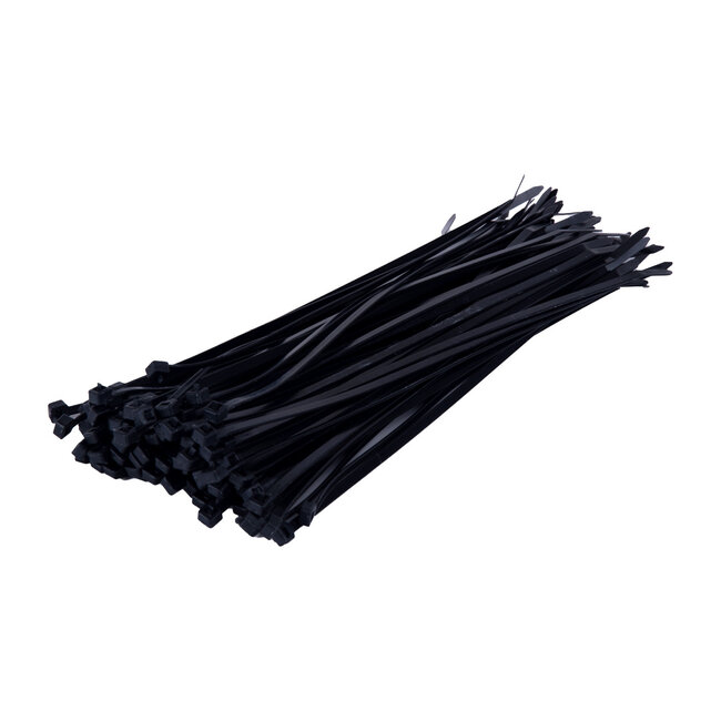 TD47 Reclosable cable ties 4.8 x 300 mm Black