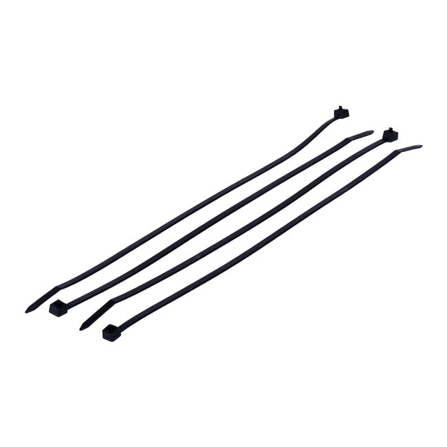 TD47 Hersluitbare Kabelbinders 4.8 x 300 mm Zwart